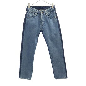 リーバイス ロゴワッペン ストレート デニムパンツ W23 ブルー LEVI&#039;S ジーンズ ビッグE MADE＆CRAFTED レディース 【中古】 【230723】