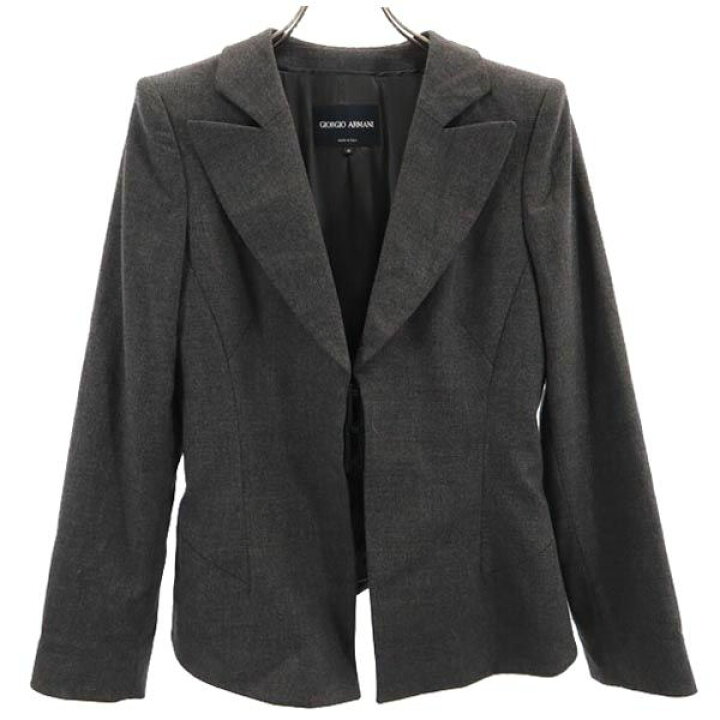 ジョルジオ アルマーニ GIORGIO ARMANI ノーカラージャケット【中古  