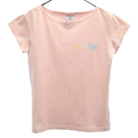 アディダス プリント 半袖 Tシャツ S ピンク adidas レディース 【中古】 【230624】 メール便可