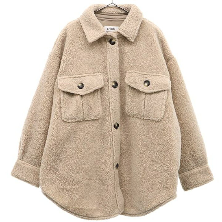 楽天市場】スナイデル ボア シャツジャケット F ベージュ SNIDEL 長袖 