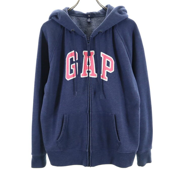 楽天市場】ギャップ 長袖 ジップパーカー XL ネイビー系 GAP 裏 