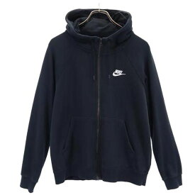 ナイキ スウェット ジップパーカー M ブラック NIKE 長袖 レディース 【中古】 【231022】