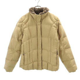 エディーバウアー ファー ダウンジャケット S ベージュ系 Eddie Bauer レディース 【中古】 【230203】