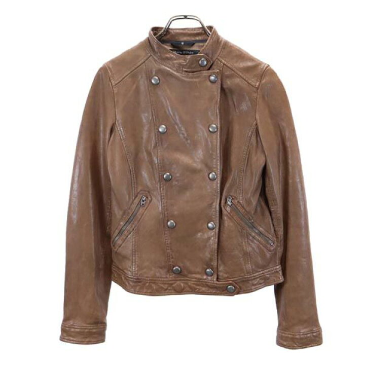 楽天市場】マルコポーロ レザージャケット 36 茶系 Marc O'polo  
