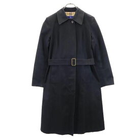 古着 BURBERRY BLUE LABEL バーバリーブルーレーベル 90s オールド ステンカラーコート 38 黒 レディース 【中古】