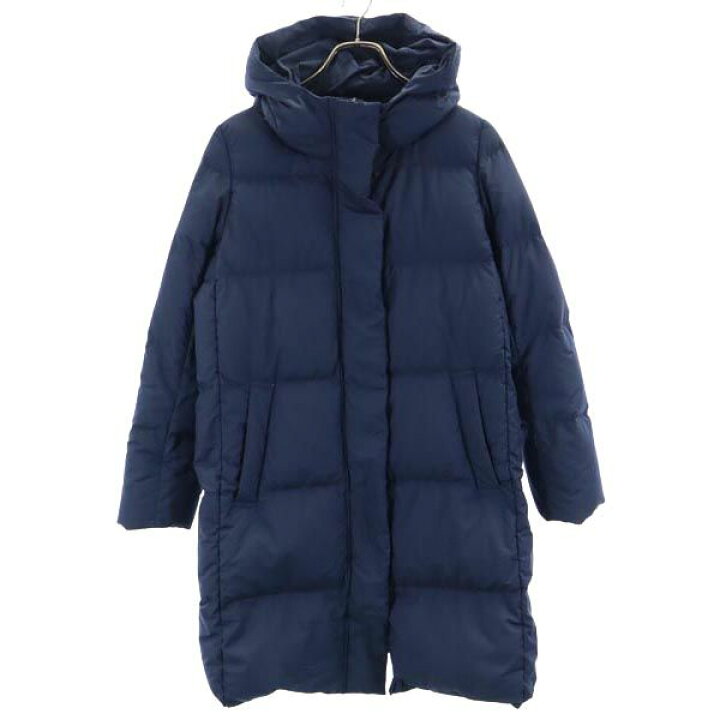 楽天市場】無印良品 フード付き ダウンジャケット M 紺 MUJI 