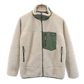 パタゴニア アウトドア 65625 キッズレトロX ボアフリース XL ベージュ系 patagonia ロゴ刺繍 キッズ 【中古】 【230222】