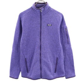 パタゴニア アウトドア 長袖 ニット ジャケット M パープル系 patagonia ロゴ レディース 【中古】 【231024】