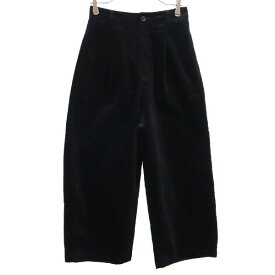 ニコアンド ベロア ワイド ロング パンツ 3 ブラック niko and... レディース 【中古】 【230522】