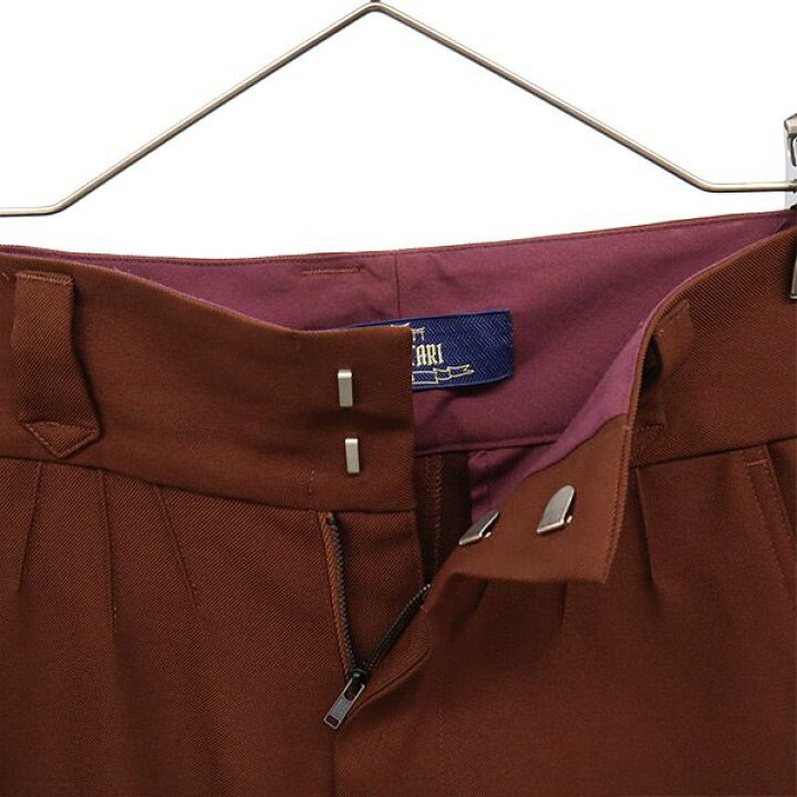楽天市場】シキタリ ピンタックメガフレアスラックス S ブラウン 