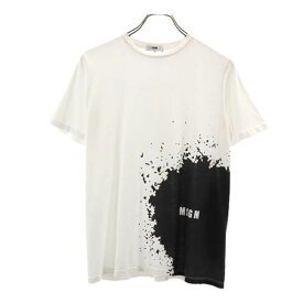 エムエスジーエム 半袖Tシャツ ホワイト MSGM ロゴ キッズ 【中古】 【230701】 メール便可