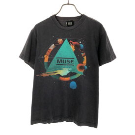 ミューズ プリント 半袖 バンド Tシャツ ネイビー系 MUSE レディース 【中古】 【240427】 メール便可