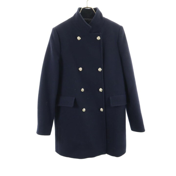 楽天市場】ザラ ウールコート M ネイビー系 ZARA レディース 【中古  