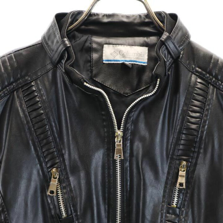 楽天市場】コロンビア フェイク レザージャケット XL ブラック 