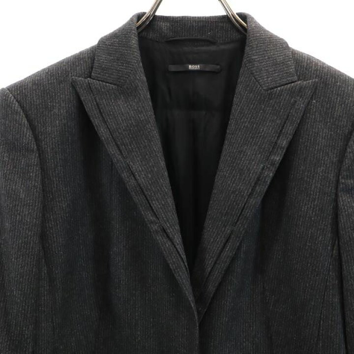 楽天市場】ボスヒューゴボス ウールブレンド ストライプ柄 テーラード  