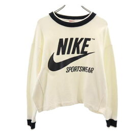 ナイキ 長袖 スウェット トレーナー M ホワイト系 NIKE レディース 【中古】 【231203】