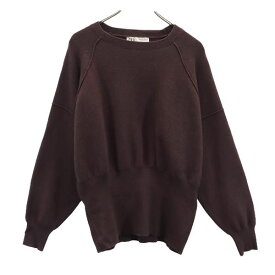 ザラ 長袖 セーター M ブラウン ZARA ニット レディース 【中古】 【231208】