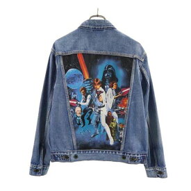 リーバイス STAR WARS バックプリント 長袖 デニムジャケット S Levi&#039;s ジージャン レディース 【中古】 【231210】