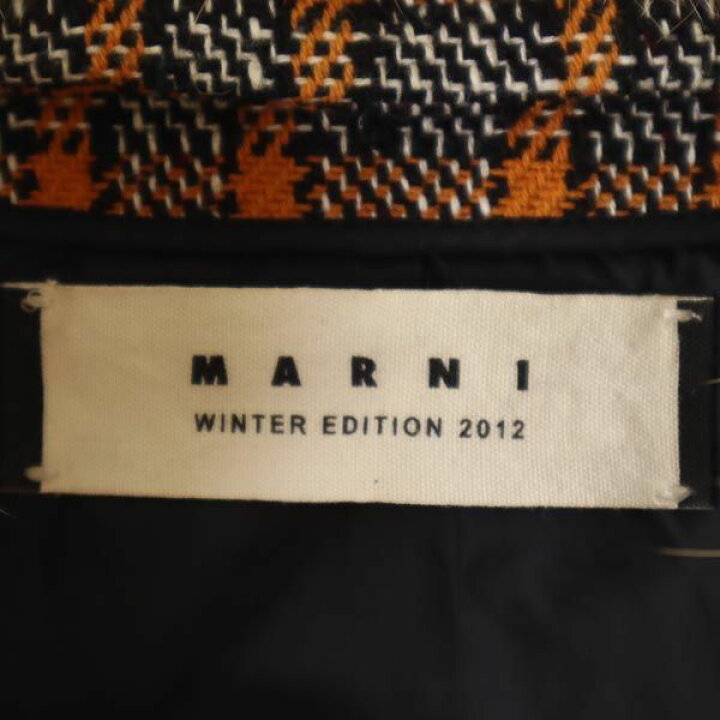 楽天市場】古着 MARNI マルニ イタリア製 チェック柄 2way 襟ファー
