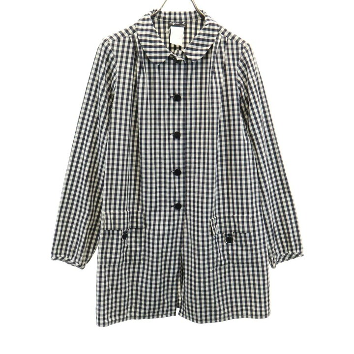 楽天市場】アニエスベー チェック柄 スプリングコート グレー系 agnes 
