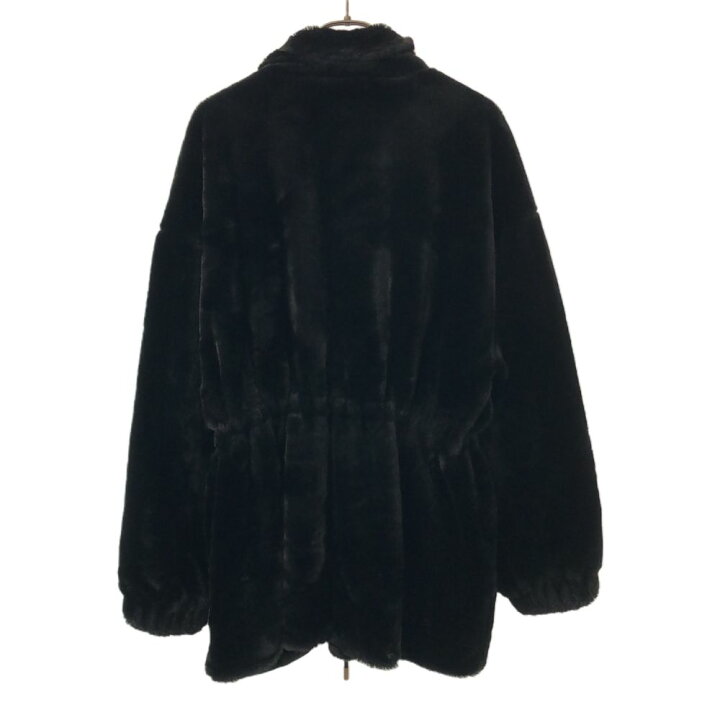楽天市場】ザラ フェイクファー ジップジャケット L ブラック ZARA 