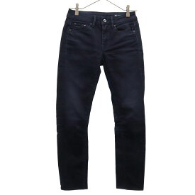 ジースターロウ スリム デニムパンツ w24 ネイビー G-STAR RAW ジーンズ レディース 【中古】 【240228】