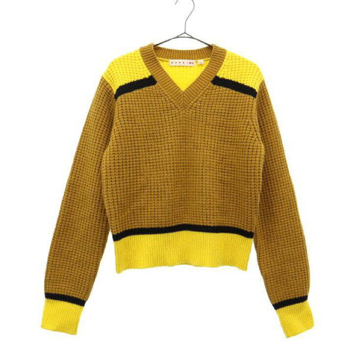 楽天市場】古着 ユニクロ UNIQLO マルニ コラボ 長袖 Vネック ニット L 