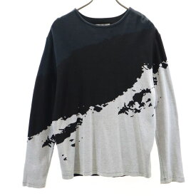 古着 WRAPINKNOT ラッピンノット 長袖 ストレッチ カットソー 2 ブラック系 ニット メンズ 【中古】