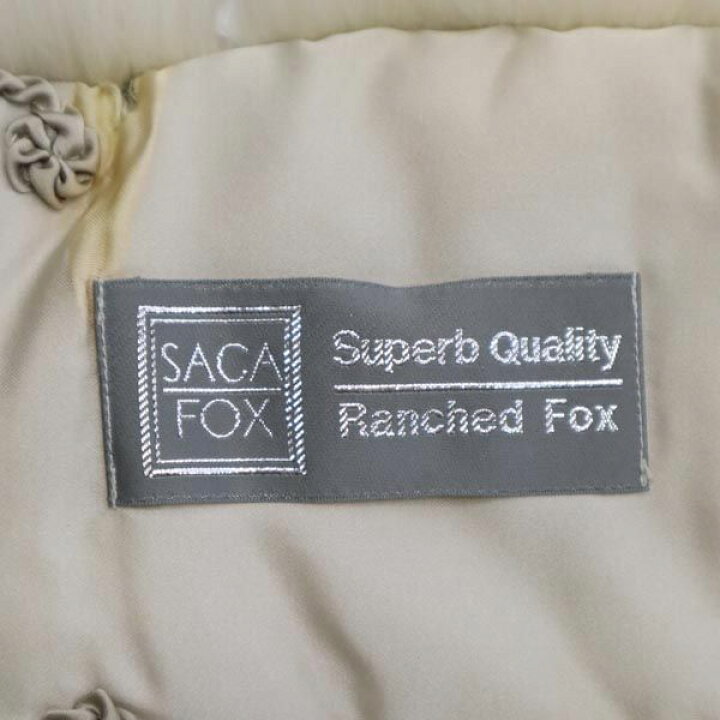 楽天市場】古着 SAGA FOX サガフォックス ファー ショール ベージュ系 