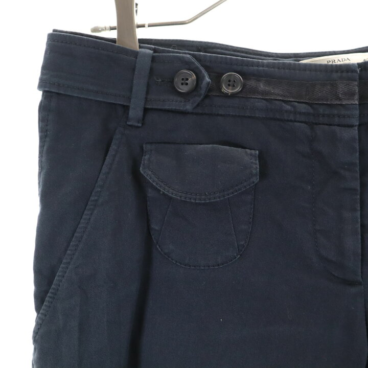楽天市場】古着 PRADA プラダ イタリア製 クロップドパンツ 40  