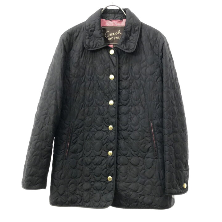 楽天市場】古着 COACH コーチ キルティングジャケット XS ブラック  