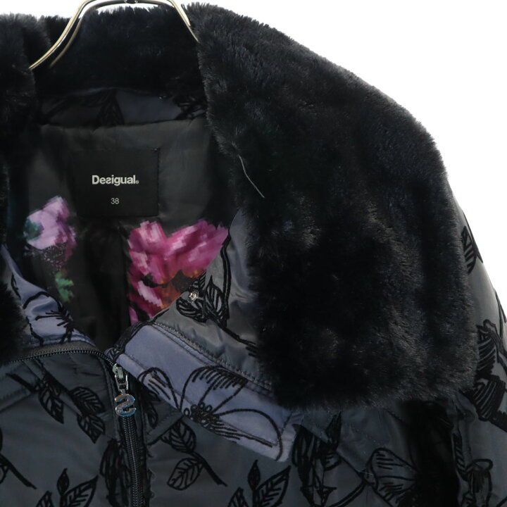 楽天市場】古着 Desigual デジグアル ダウンコート 38 ブラック 
