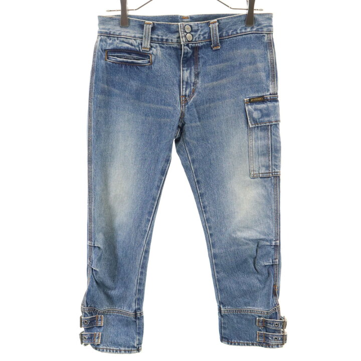 中古】ヒステリックグラマー HYSTERIC GLAMOUR DUR加工 デニム九部丈  