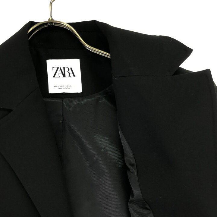 楽天市場】ザラ ショート丈 テーラードジャケット S ブラック ZARA 