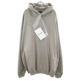 古着 BALENCIAGA バレンシアガ ポルトガル製 長袖 スウェットパーカー XXS グレー メンズ 【中古】