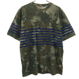古着 Casely Hayford ケイスリーヘイフォード 迷彩柄 半袖 Tシャツ S カーキ メンズ 【中古】