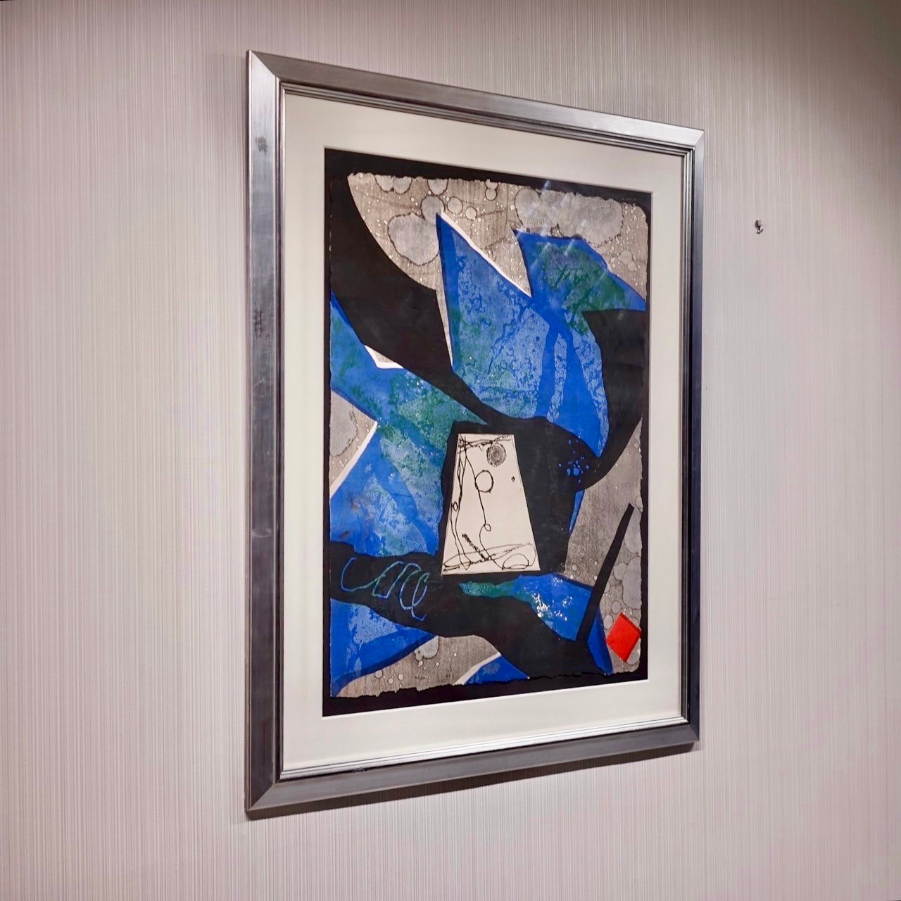 楽天市場】【中古】抽象画 プリントアート 大型 100×80 アート 現代
