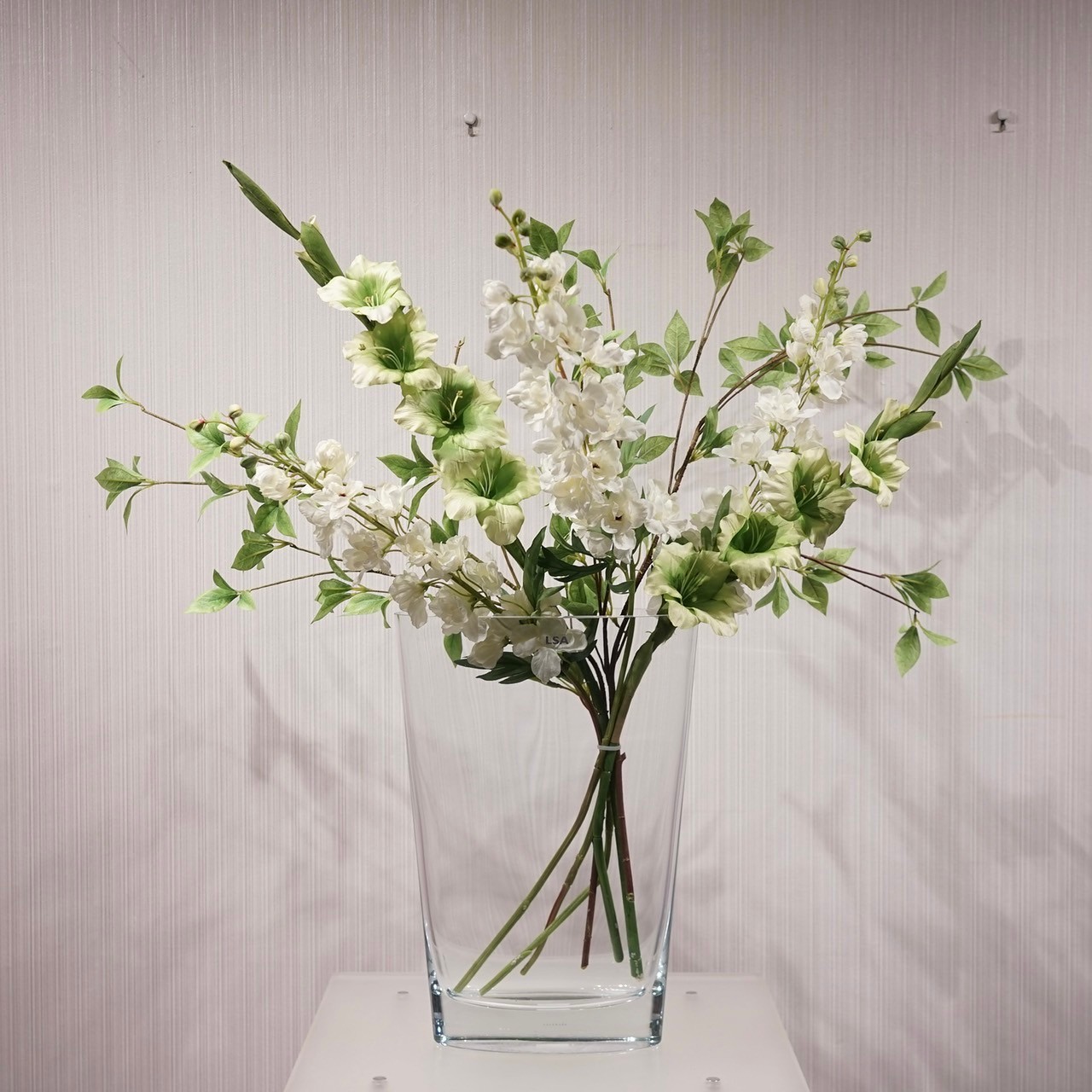 楽天市場】【中古】LSA フラワーベース 造花付き ハンドメイド 花瓶