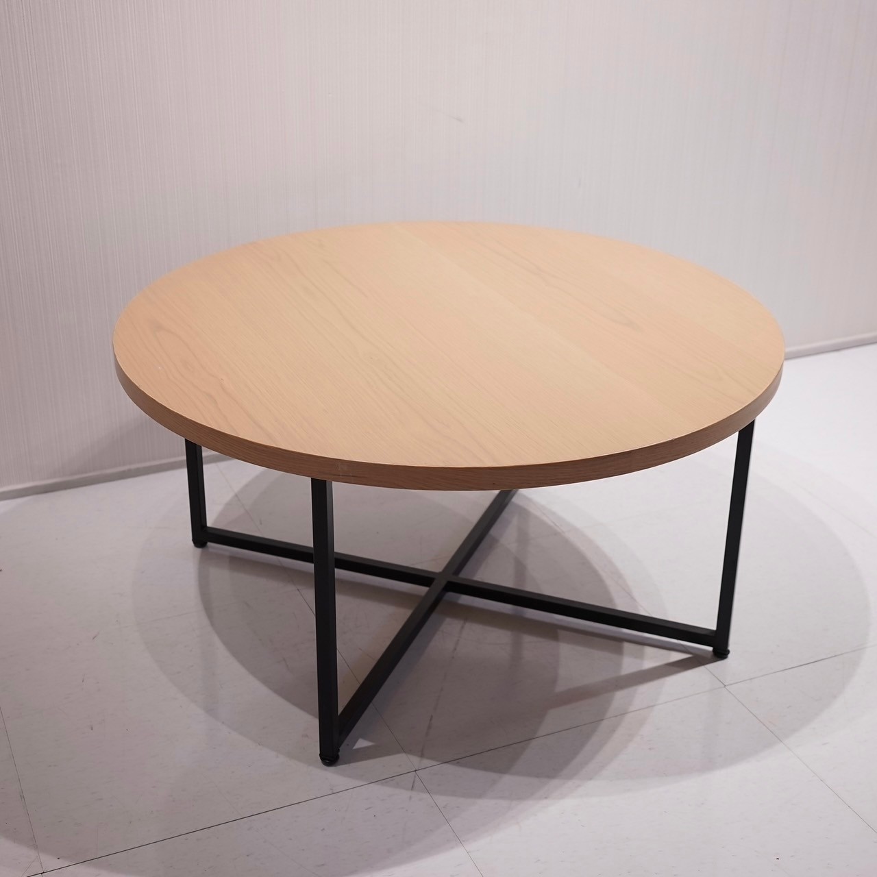 楽天市場】【中古】センターテーブル 丸型 木製 リビングテーブル