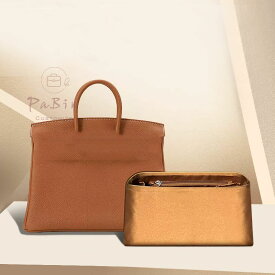 バッグインバッグHermes Birkin 対応 軽量 自立 高級絹 チャック付き 小さめ 大きめ バッグの中 整理 整頓 通勤 旅行バッグ カスタマイズ　定制