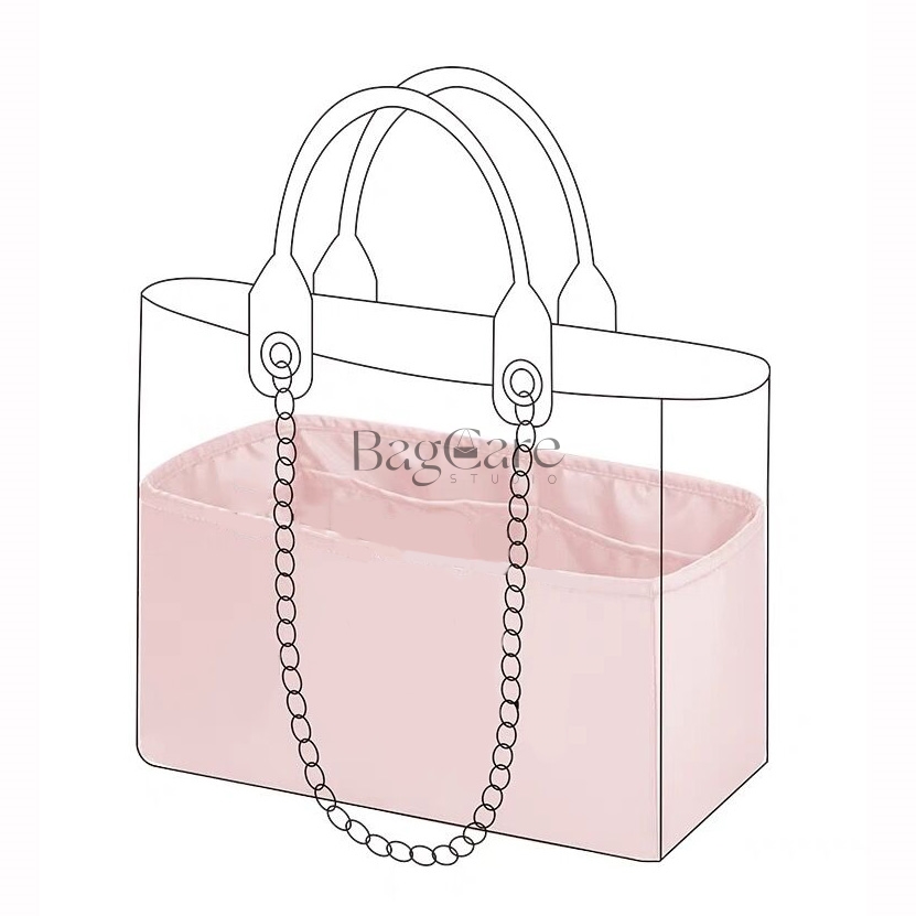 バッグインバック インナーバッグ Chanel 高級絹 サテン トートバッグ カスタマイズ 定制のサムネイル