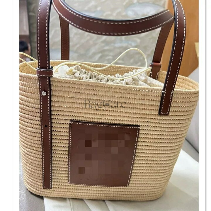 楽天市場】バッグインバッグ 巾着型 ロエベ LOEWE スクエアバスケット 