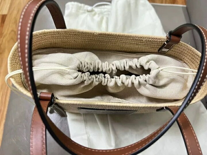 楽天市場】バッグインバッグ 巾着型 ロエベ LOEWE スクエアバスケット 
