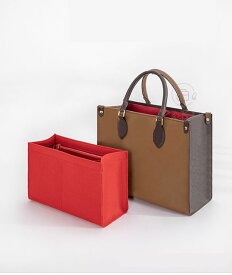 バッグインバッグ ルイヴィトン Louis Vuitton ONTHEGO対応 軽量 自立 チャック付き 小さめ 大きめ バッグの中 整理 整頓 通勤 旅行バッグ カスタマイズ　定制
