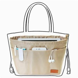 バッグインバッグ ルイヴィトン Louis Vuitton Neverfull対応 軽量 自立 インナーバッグ チャック付き 小さめ 大きめ バッグの中 整理 整頓 通勤 旅行バッグカスタマイズ　定制 バッグ 内部 底 汚れ防止 BagCare