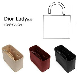 バッグインバッグ Lady Dior対応 自立 軽い ディオール対応 インナーバッグ レディース フェルト素材 ポリエステルフェルト ツールボックス 仕切り 大容量 収納バッグ マザーズバッグ マルチポケット 母の日 カスタマイズ バッグ 内部 底 汚れ防止 BagCare