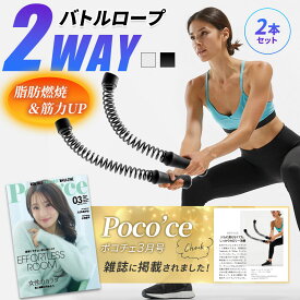 【SS限定★最大15%OFF】2Way バトルロープ コードレス 室内外OK 全身トレーニング フィットネスバー アウトスティック クロスフィット対応 筋トレ 有酸素 運動器具 自宅 トレーニングロープ 男女兼用 プロ仕様