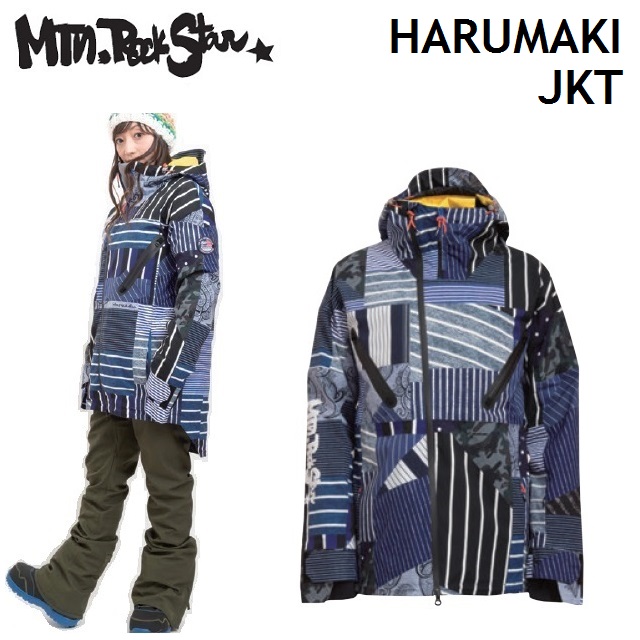 今日の超目玉 Harumaki ウエア マウンテンロックスター Star Rock Mountain 18 19 Jacket Jam Stripe ジャケット ハルマキ ジャケット Sipseplay Com