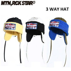 25-26 }EebNX^[ MOUNTAIN ROCK STAR 3 WAY HAT X[EFC nbg {A t[X Y fB[X Xm[{[h