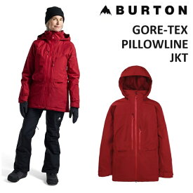 24-25 BURTON WOMENS GORE-TEX PILLOWLINE JACKET バートン ピローライン ジャケット DEEP RED ウエア レディース スノーボード 日本正規品